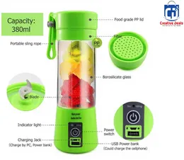 Portable USB Juice Blender | Rechargeable Smoothie Maker | Mini Fruit Mixer Cup