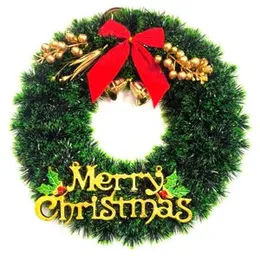 Party Santa Festival Christmas Decoration Green Hanging Ring 38cm christmas