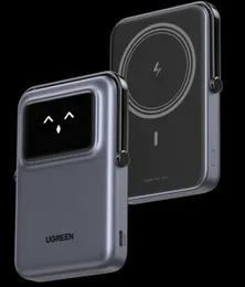 UGREEN 10000mah 20W Uno Series Magnetic Wireless Power Bank With Stand – PB572 - 45327