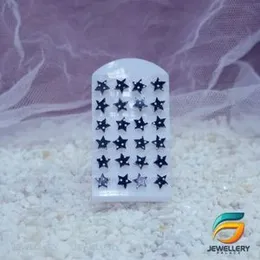 Star White Dot in Black Earrings Fancy and Stylish For Girl & Women.