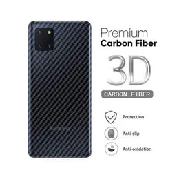 Note 10 Lite Ultra Thin Fit Transparent Carbon Fiber Film Phone Case Wrap Screen Protector 3D Back Skin Ultra Thin Protective Film Anti Scratch Back S