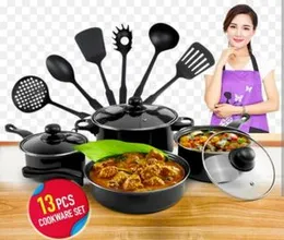 Non-Stick Cookware Set 13pcs set Non-Stick Pots Frying Pan