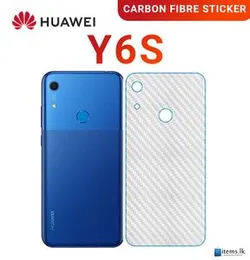 Carbon Fibre back sticker For Huawei Y6s