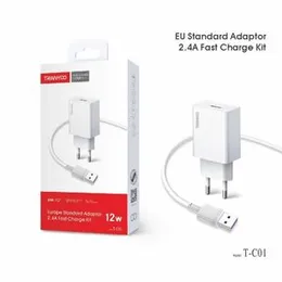 CARGADOR C01 1XUSB 2.4A BLANCO