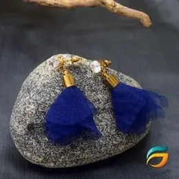 Cotton Drop Earrings for Women Bohemian Style Tassel Earrings.