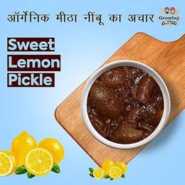 Growing Villagers Nimbu Ka Meetha Achar Homemade Sweet Lime Pickle | Chatpata Traditional Khatta Mitha Nimboo Achar | After Meal Receipe | Jar Of 1 Kg