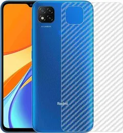 Carbon fiber Transparent back sticker for Redmi 9C