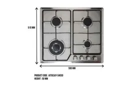 SS 4 BURNER R/ GAS COOKER, JY-S4030 EURO