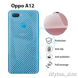 A12 Carbon Fibre back sticker For Oppo A12