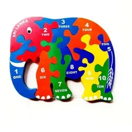 Kids Puzzle Elephant/Wooden Elephant Family Puzzle/Numbers/Medium 7 Ratings