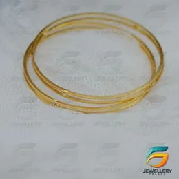 Gold plated Two line Charm Bangle Stylish Rich Look Guaranteed With Stone For Women,.