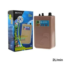 Boyu D-200 Single Output Aquarium Air Pump Oxygen Fish Tank Battery Portable Aerator Air Pump Portable Battery Operated Oxygen Pump