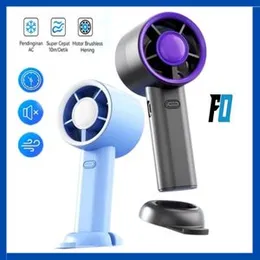 Portable Handheld Turbo Fan, Rechargeable High Speed Personal Fan , Small Cooling Fans With Digital Displa