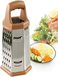 Stainless Steel Six-sided Grater Multi-function Shredder Kitchen Potato Wire Cutter Slicer Ginger Garlic Grinder Kitchen Gadget