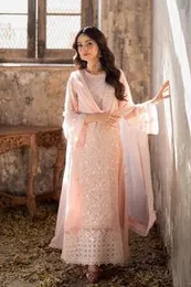 Blush Peach Embroidered Pakistani Salwar Suit