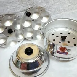 Aluminium Idli Make Idly Steamer Cooker with 2 Idly Plates (14 idly Cavity)