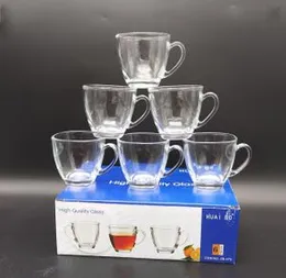 Coffee & Tea Glass Cups 6 Pieces Set