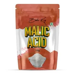 BAKE KING Malic Acid Powder 100 Grams | Vegetarian Product | Making Candy And Soft Drinks | 100% Organic & Natural