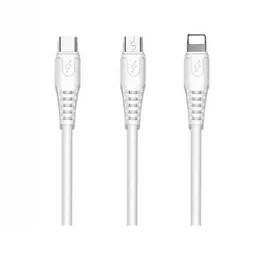 Fast Charging 1m Data Cable Charging Cable for Micro Usb data Cable, Type C Connecting Data Cable and Lightning Data Cable for iPhone