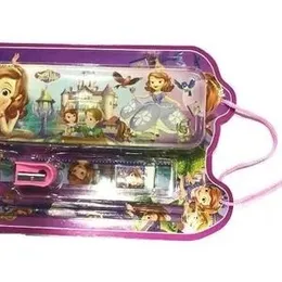 Kids Steel Compass Box With 2 Pencils Sharpener And Eraser School Equipment