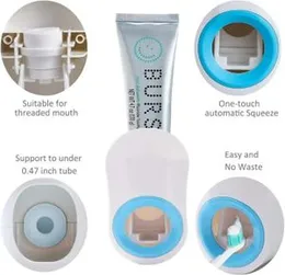 Toothpaste Dispenser, Toothpaste Squeezer Automatic Hands Free Wall Mounted for Washroom Shower Bathroom