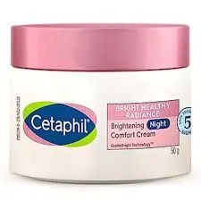Cetaphil Bright Healthy Radiance Brightening Night Comfort Cream - Hydrating Night Cream for Sensitive Skin with Niacinamide 50g