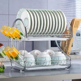 2layer dish rack stainless steel