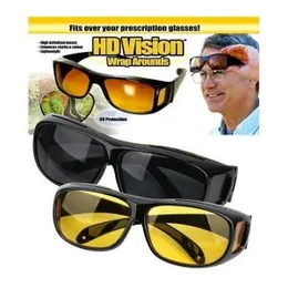 HD vision polarized day night driving sunglasses 2pc