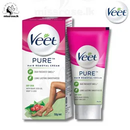 Veet Pure Hair Removal Cream , Dry Skin - 50g