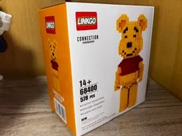 578 Pcs Winnie The Pooh Lego Building Blocks Set - Linkgo Connection Blocks (14+)