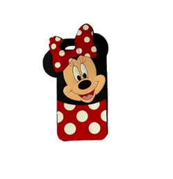 Mickey Mouse Case Cover for iPhone 5 / iPhone 5s 3D Cute Printed Soft Silicone Back Cover