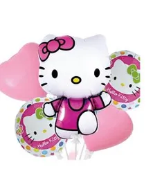Birthday Decoration Hello Kitty Balloon set With Banner Hello Kitty Theme Full Sets