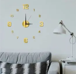 New arrivals 3D wall sticker clock Size 40cm