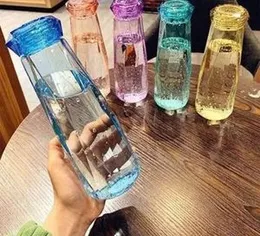Water Bottle for Girls 430ml Cute Drinks Cup with Lid Stylish Rhombus Glass Crystal Diamond School Office Drinking Bottle Ratings 1