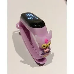 Adorable Cartoon Kids Smart Watch Band - Soft & Comfortable Purple Strap