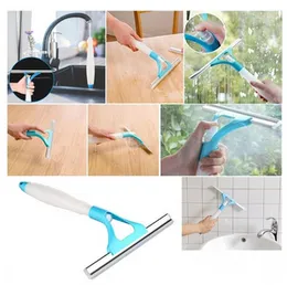 Multi-Functional Glass Cleaner 2 in 1 Spray Wiper Glass Window Scraper