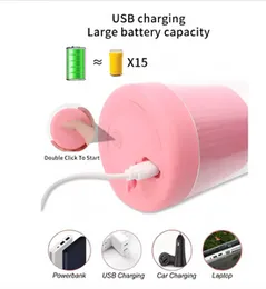 Portable USB Rechargeable Mini Blender – 6 Blades Personal Juicer for Fresh Juices, Shakes & Smoothies