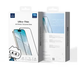 WIWU GT-010 Ultra Thin Tempered Glass Screen Protector for iPhone 16 / 16 Plus / 16 Pro / 16 Pro Max – Anti-Reflective Polymer with Oleophobic Coating