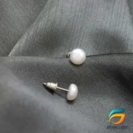 White Pearl Earrings for Women 06mm.