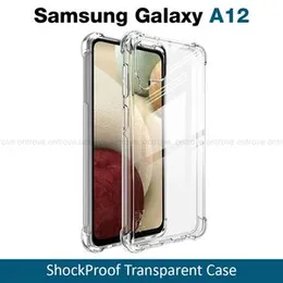 Luxury Shockproof Thickballoon Transparent Back Cover for Samsung A12