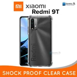 Luxury Shockproof Transparent ThickBallon Bumper Case For Mi Redmi 9T Crystal Transparent Premium Quality Xiaomi Shockproof Protective Phone Shell Red