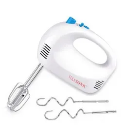 Telesonic TL1528M Hand Mixer – 5-Speed Stainless Steel Beaters & Dough Hooks | 200W