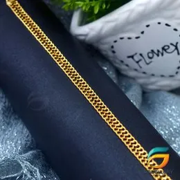 Gold Plated Stylish 06MM Flat Pooran Bracelet Adjustable For Women.