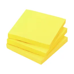 Yellow Sticky Note Pad 5x3 Inches with 100 Sheets for Office and School Use, Durable Sticky Note Sheets Ideal for Office Desks