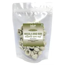 Delight Foods Premium Bengali Bori Masala Biuli Dal Bori (Masala Urad Bori 200g) FROM INDIA (SAM)