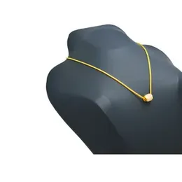 Gold Plated Fox Chain (Singapore) With New Barrel Design Pendant Women.