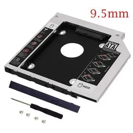 HDD Caddy 9.5mm-2.5″ SATA 3.0 DVD Adapter Hard Drive SSD Enclosure CD-ROM Case