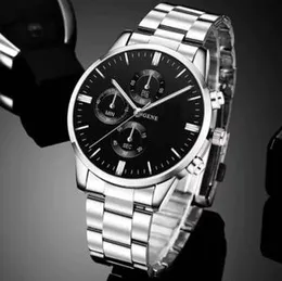 Premium Stainless Steel Strap Luxury Men's Watch Quartz Analog Business Chain Casual Wrist Watches For Boys & Gents