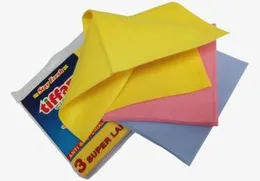 3 Pcs Tiffany Anti Bacterial Wash Cloth Pack (Value Pack) - 3 Super Large Cloths (48cm x 38cm) for Stay Fresh