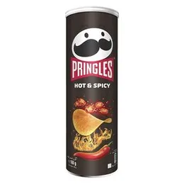 Pringles Hot & Spicy Potato Chips – 165g (Imported Snack Can)